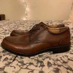 Chaps 96-26852 Brown Oxfords Tie Lace Dress Shoes Leather Mens